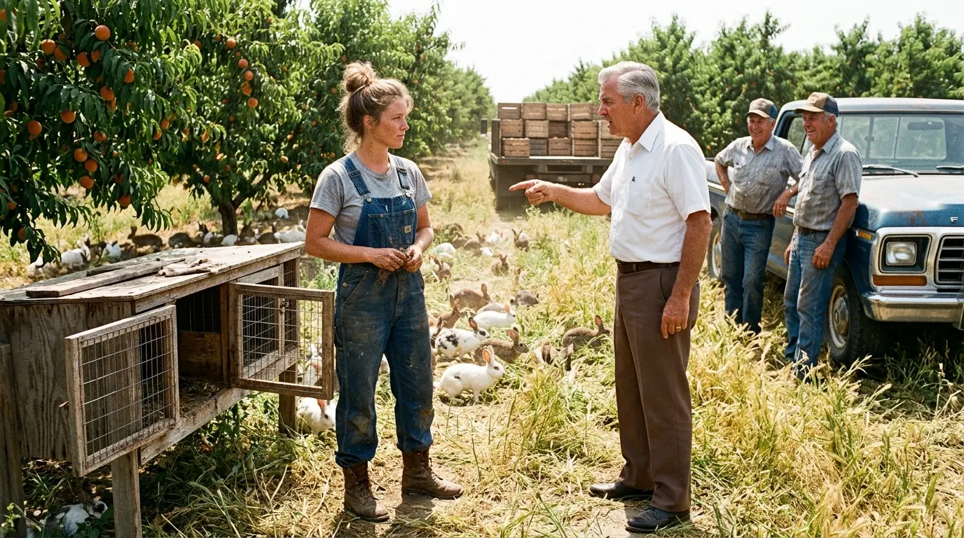 Everyone Laughed When She Replaced Her Mower With 200 Rabbits — Then Harvest Made the Whole County Recalculate