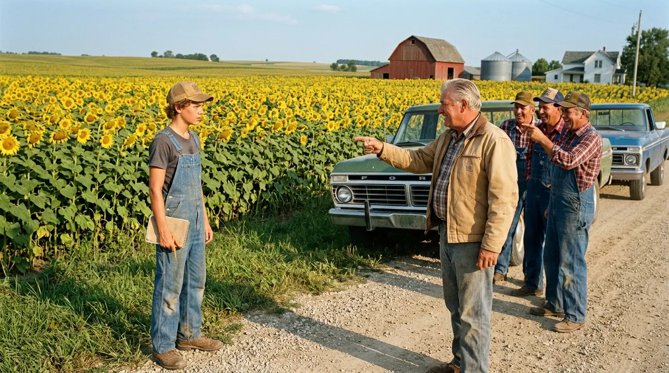 They Laughed When a 14-Year-Old Farmer Planted 36 Acres of Sunflowers — Then the Harvest Scale Stopped Everyone Cold