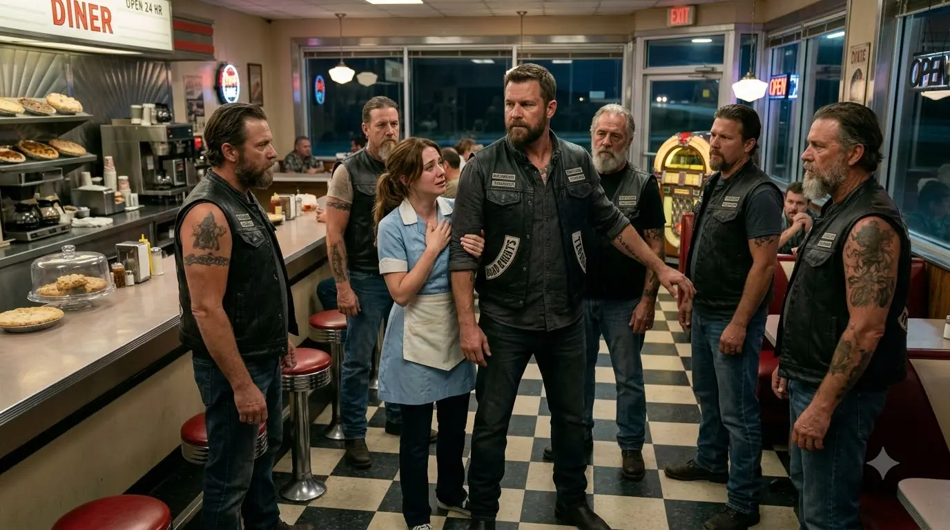 "Save Me!" She Slipped a Note to a Hells Angels Biker — 50 Motorcycles Blocked Every Exit