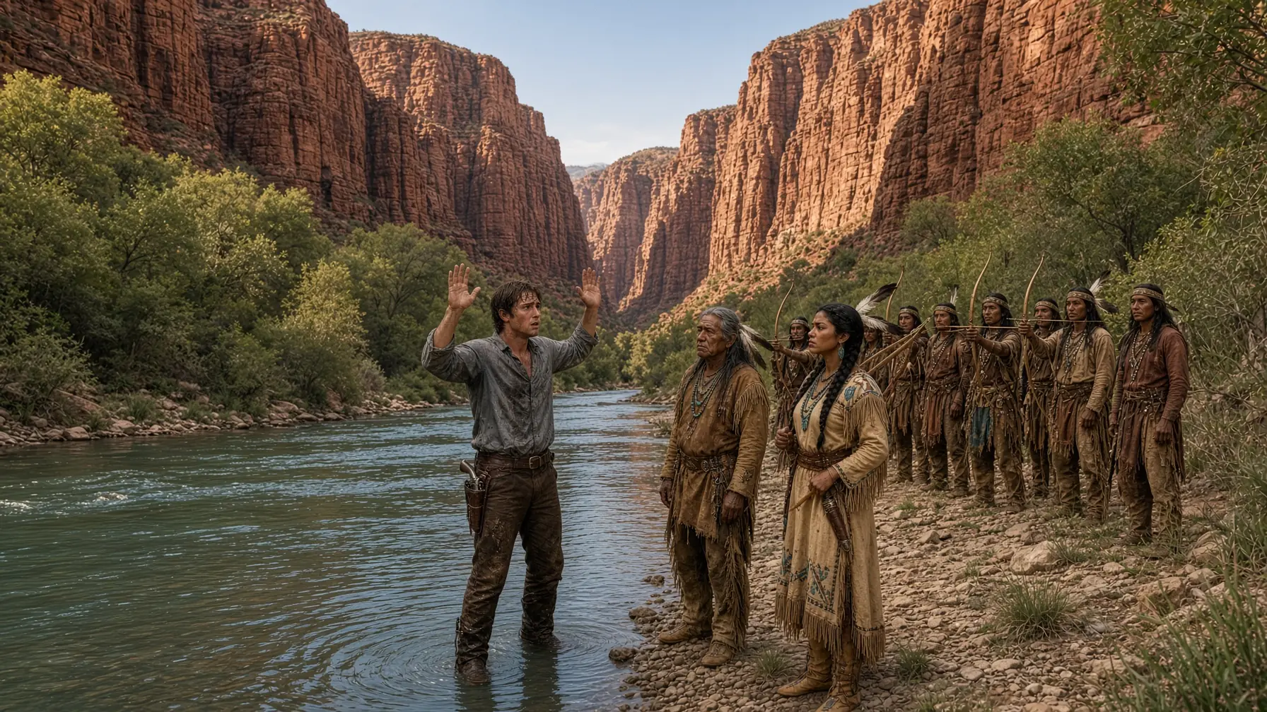 A Lost Cowboy Bathed In A Forbidden Apache River — Then The Chief Told Him He Was Expected To Marry His Daughter