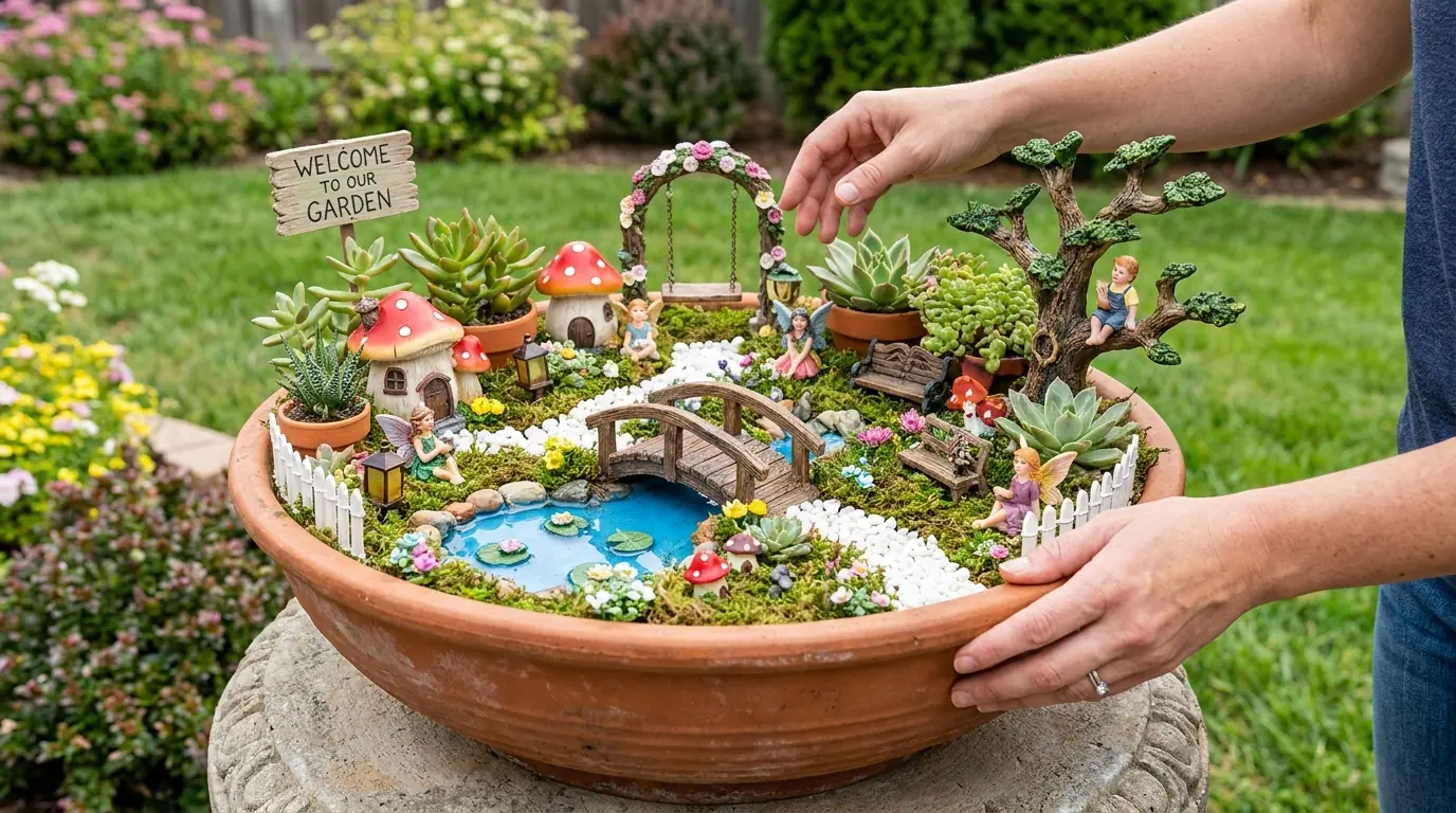 DIY Fairy Garden in a Large Terracotta Pot: How to Build a Magical Miniature Garden