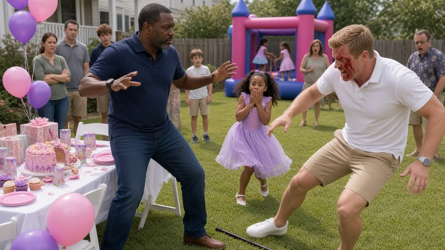 THEY MOCKED THE LIMPING DAD AT HIS DAUGHTER’S PARTY — THEN ONE OF THEM PUT HANDS ON HIM