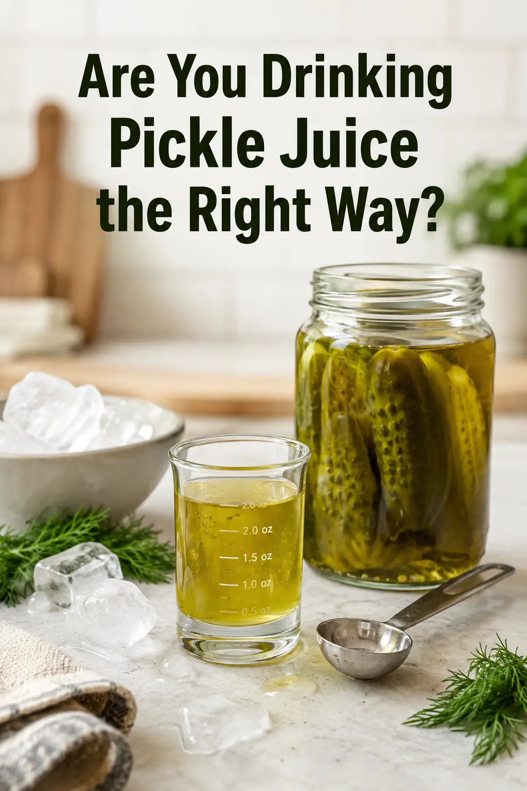 The Right Way to Drink Pickle Juice: Benefits, Timing, and Important Risks