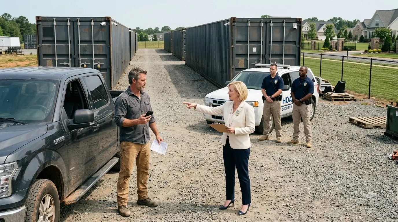 HOA Stored 14 Containers on My Property — Then I Get An Award, Their Contents for Unpaid Rent