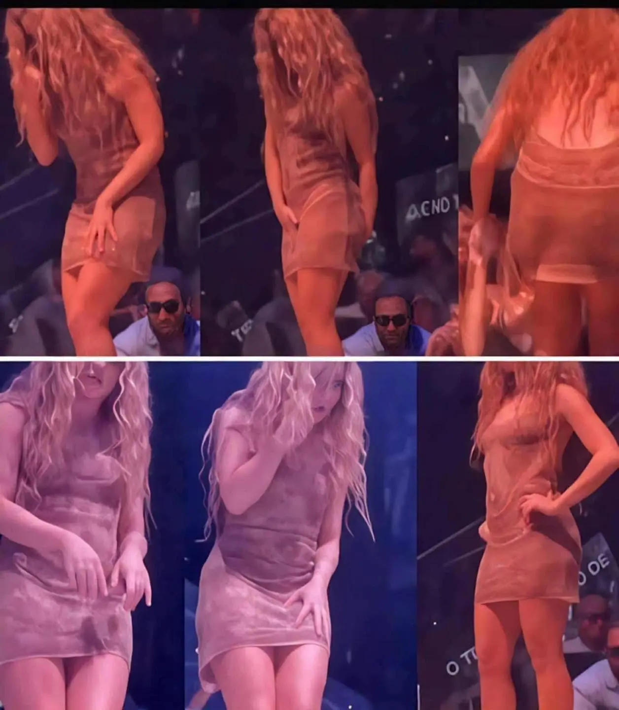 The moment Shakira leaves the stage after noticing that... See more