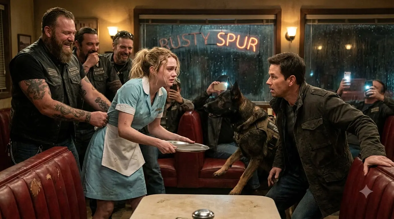 Bikers Shamed the Rookie Waitress — Then One Command Made the Entire Diner Go Silent