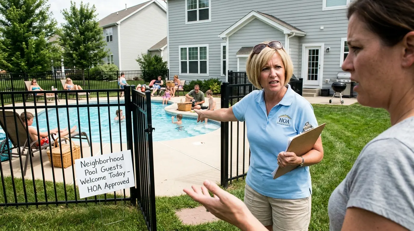 HOA Karen Opened My Private Pool for “Neighborhood Guests” — So I Shut It Down Mid-Party