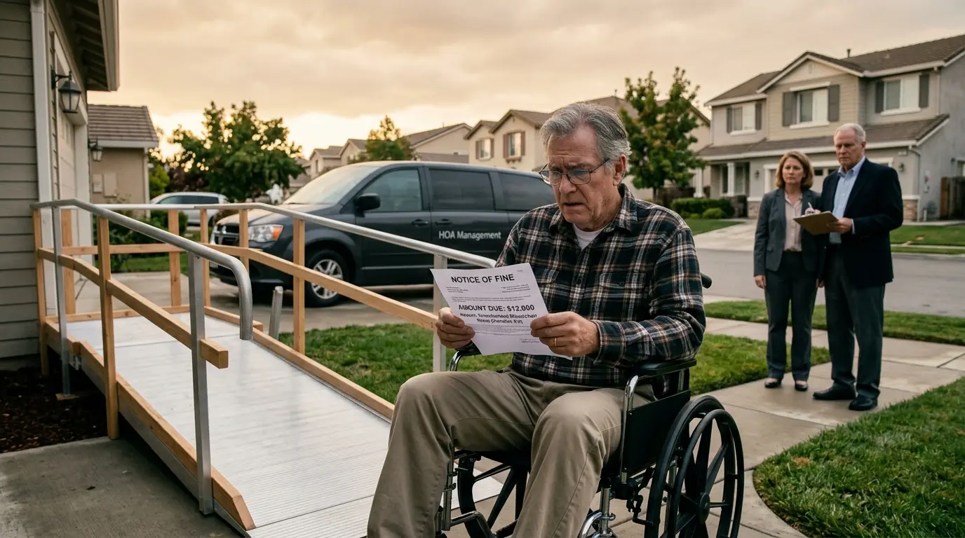 HOA Board Fined Me $12,000 for a Wheelchair Ramp — Until They Found Out I Was a Federal ADA Attorney