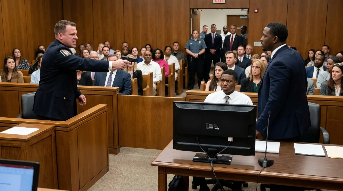 Cop on Trial Pulled a Gun After a Black Prosecutor Exposed His Lies — Then the Courtroom Erupted