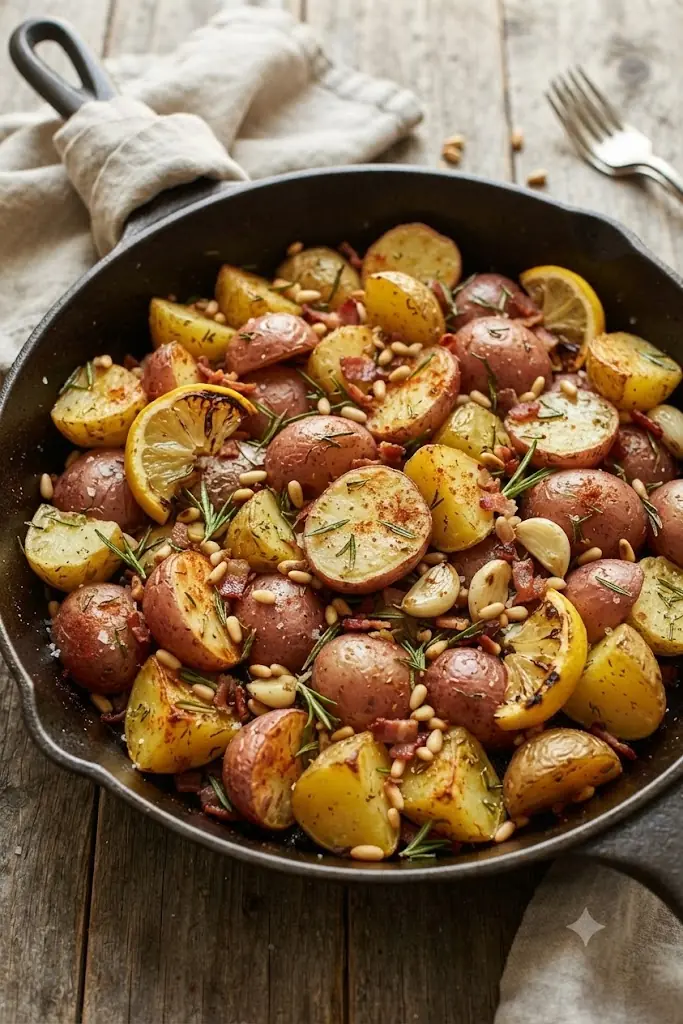 My best friend couldn't believe how easy this was. Only 3 ingredients for the most flavorful potatoes ever.