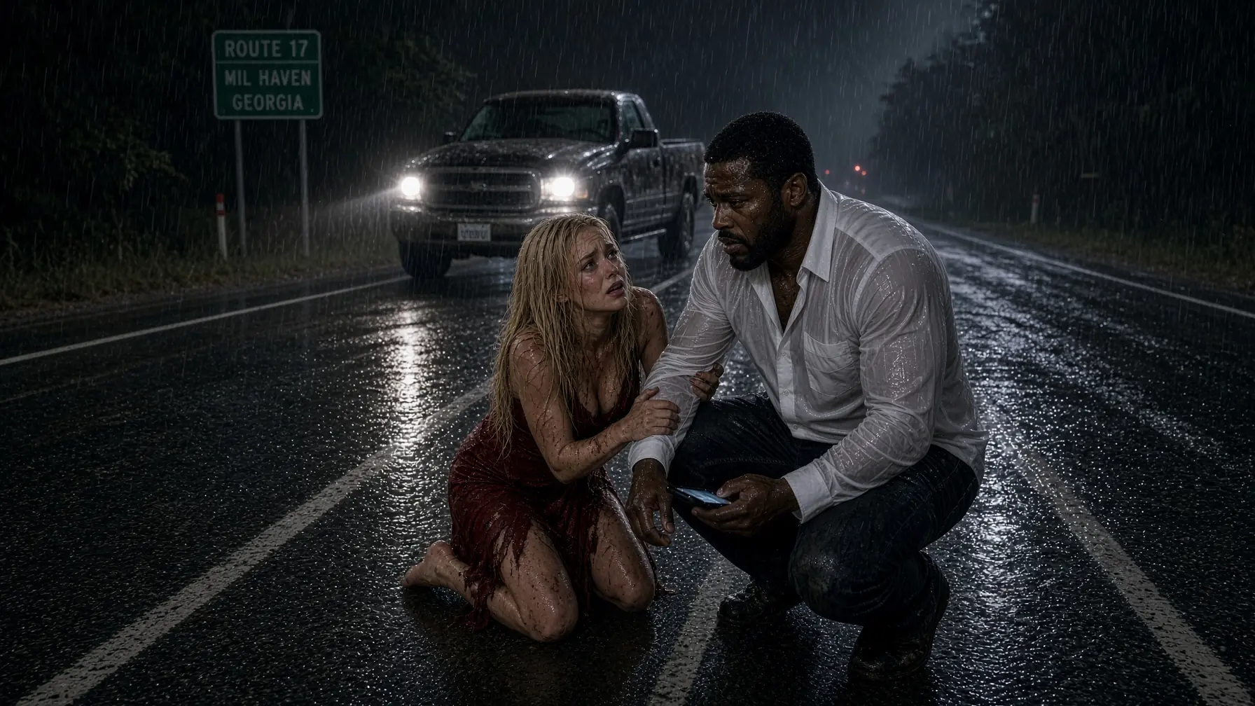 Poor Black Single Dad Finds a CEO Woman Abandoned Roadside—What He Does Next Will Make You Cr