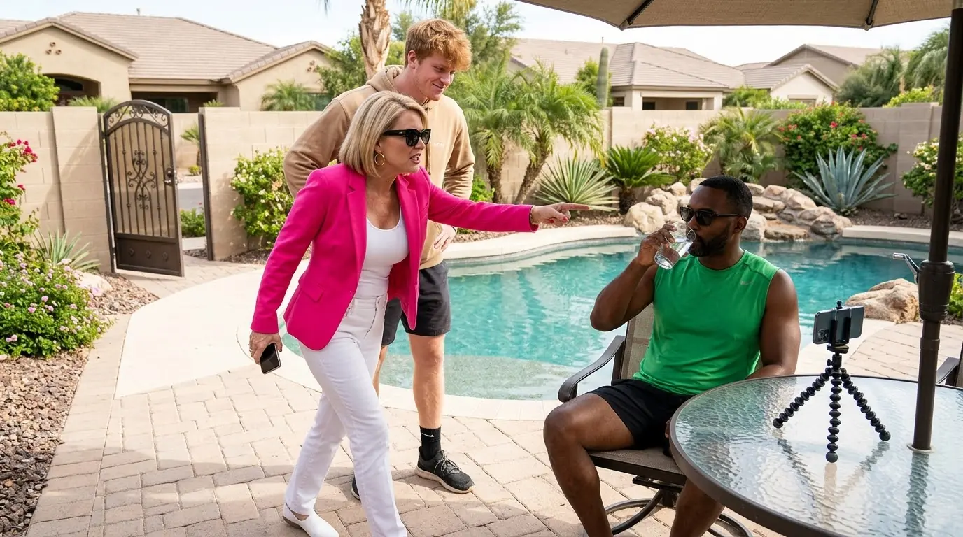 HOA President Ordered Him Out of His Own Pool — Then His Camera Recorded Her Son’s Threat