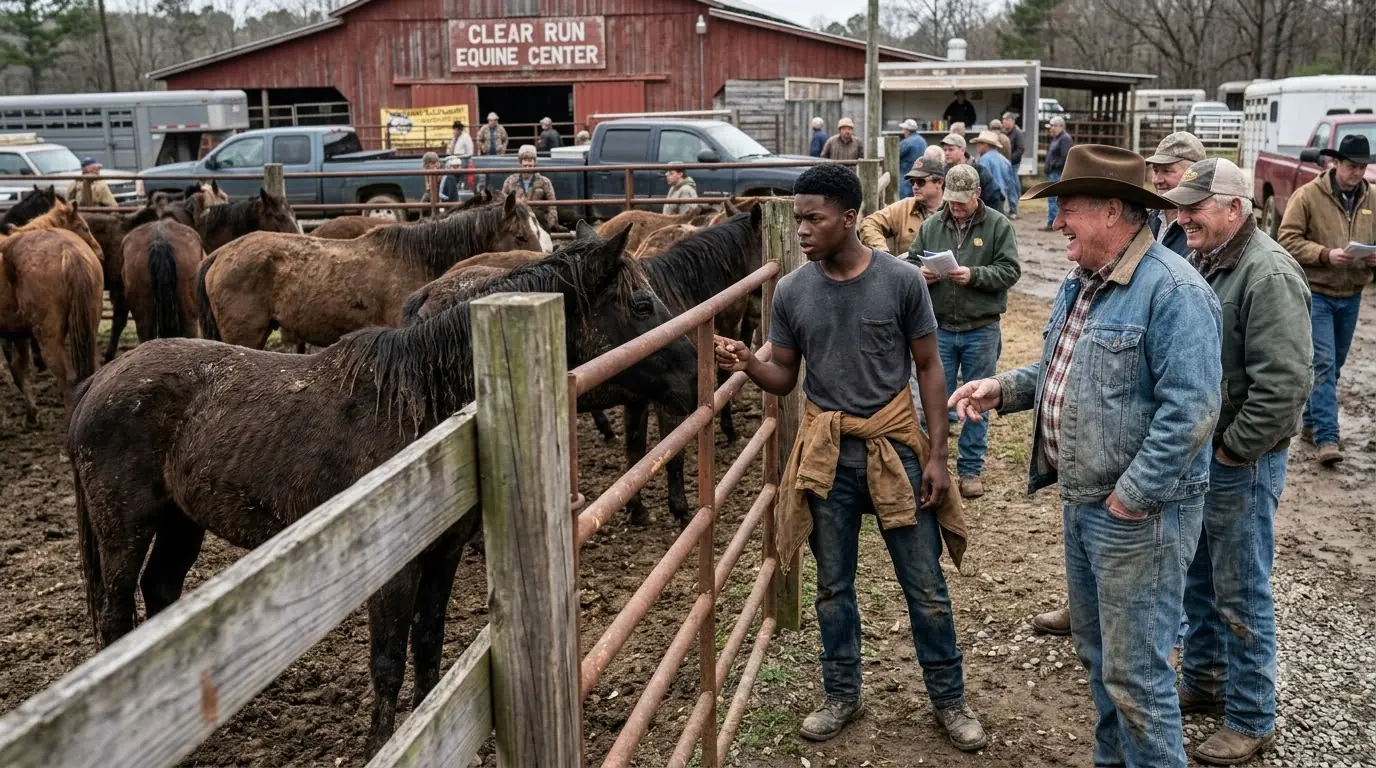 They Laughed When an 18-Year-Old Spent His Last $1,000 on 30 Dying Horses — Then Ranchers Lined Up Outside His Gate