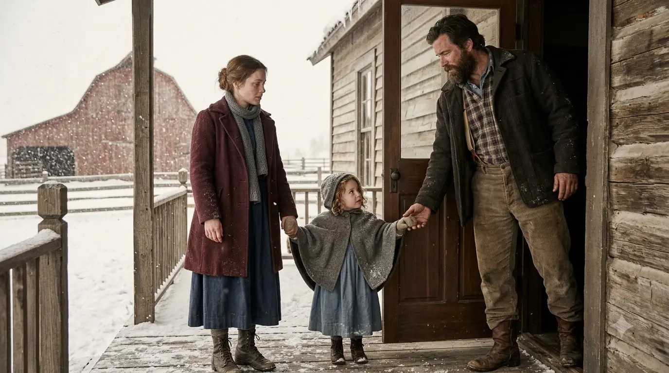 The Little Girl Called the Lonely Farmer “Dad” by Mistake — And His Christmas Was Never the Same