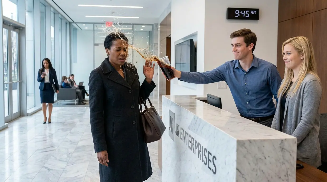 Staff Threw Soda at BLACK WOMAN as a "Prank" — Then the Company Owner Walked In