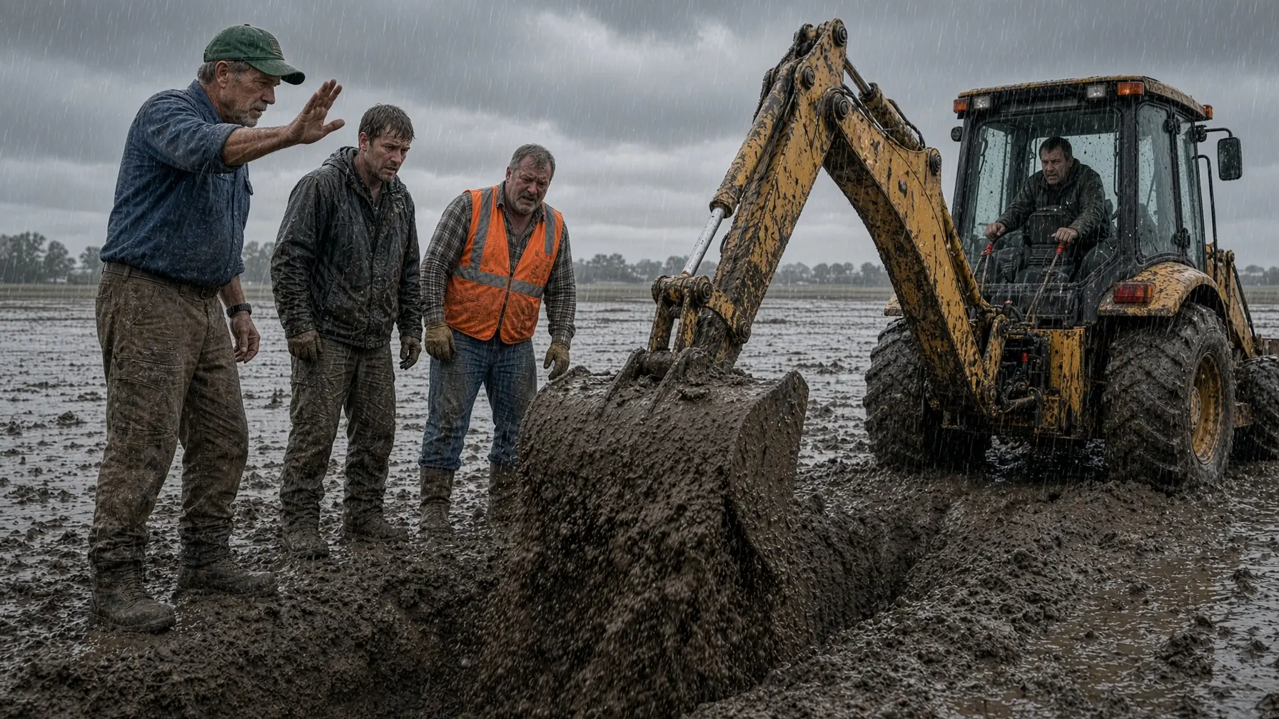 A BACKHOE STRUCK SOMETHING FIVE FEET BENEATH HIS FLOODED FIELD — WHAT JAMES FOUND HAD BEEN WAITING THERE FOR 105 YEARS