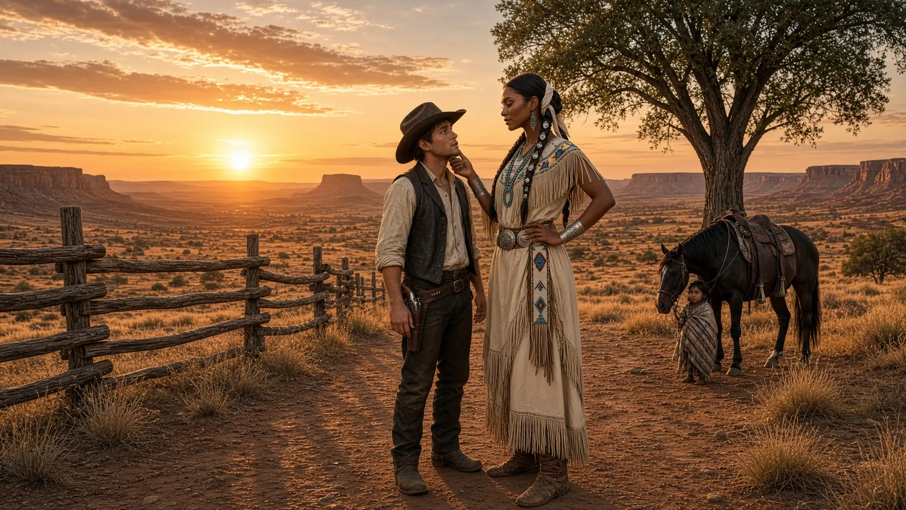 An Apache Woman Said “My Child Needs A Father” — Then The Rancher Made A Choice Nobody Expected