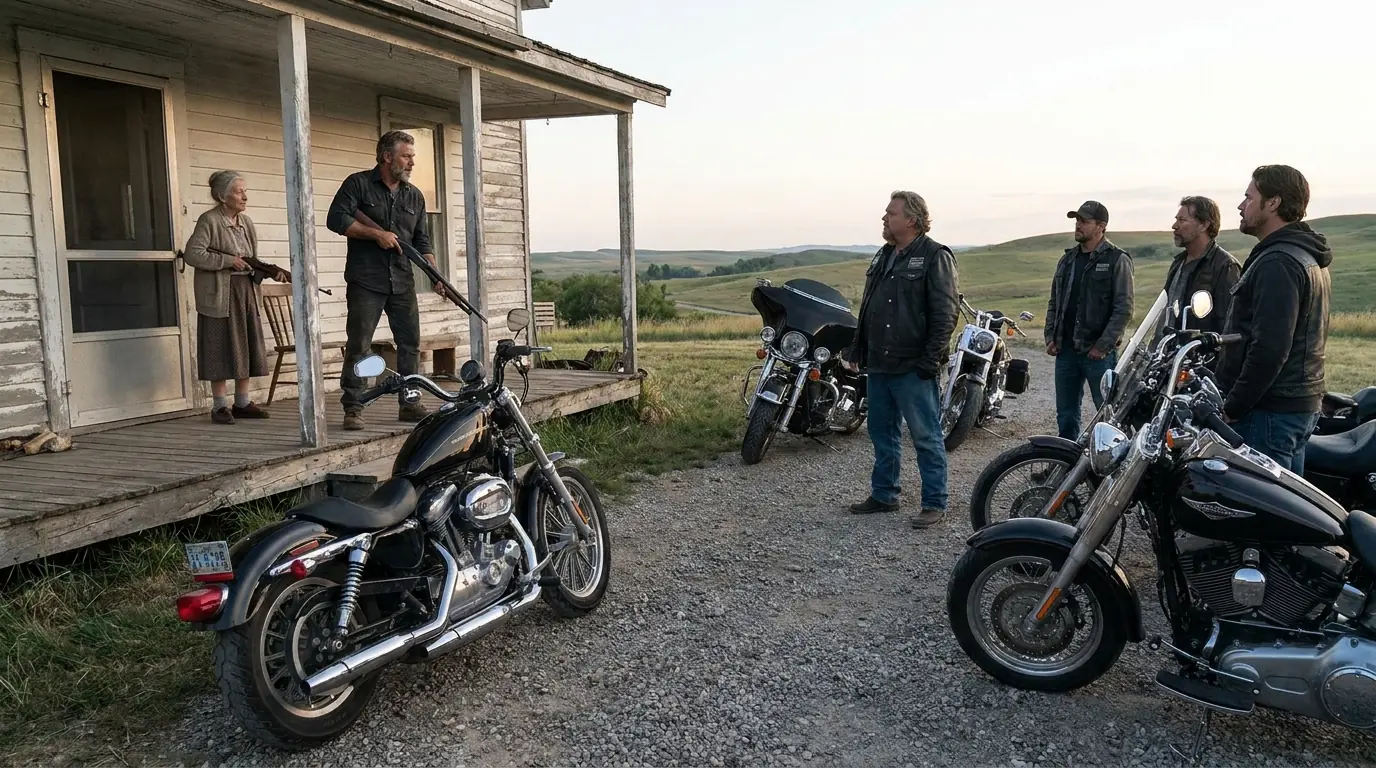 Lonely Biker Saw This Old Woman Struggling — Unaware She Already Knew His Name