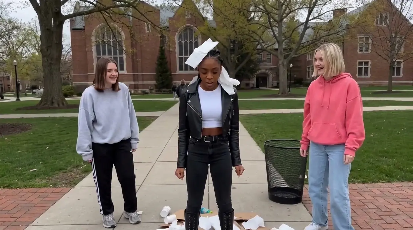 They Dumped an Entire Trash Can Over Her Head—Then the Two Girls Behind Her Learned Why She Had Been Walking Away All Semester