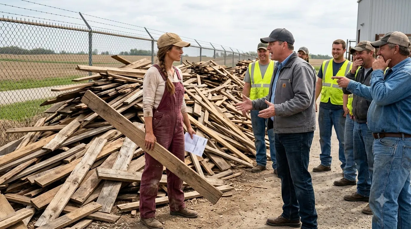 The Factory Called Her Lumber Pile Garbage for 16 Years — Then She Handed the New Manager a $92,000 Invoice