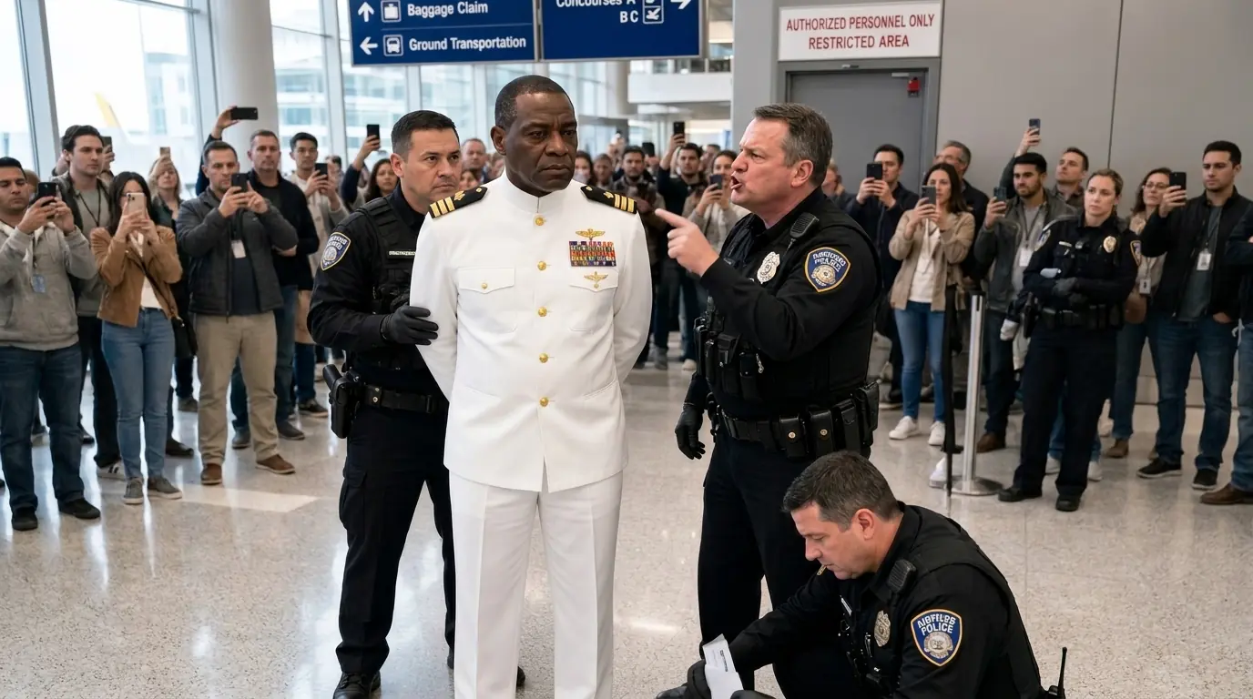 Airport Police Handcuffed A Black Officer With Valid Orders — Then One Phone Call Exposed The Real Reason