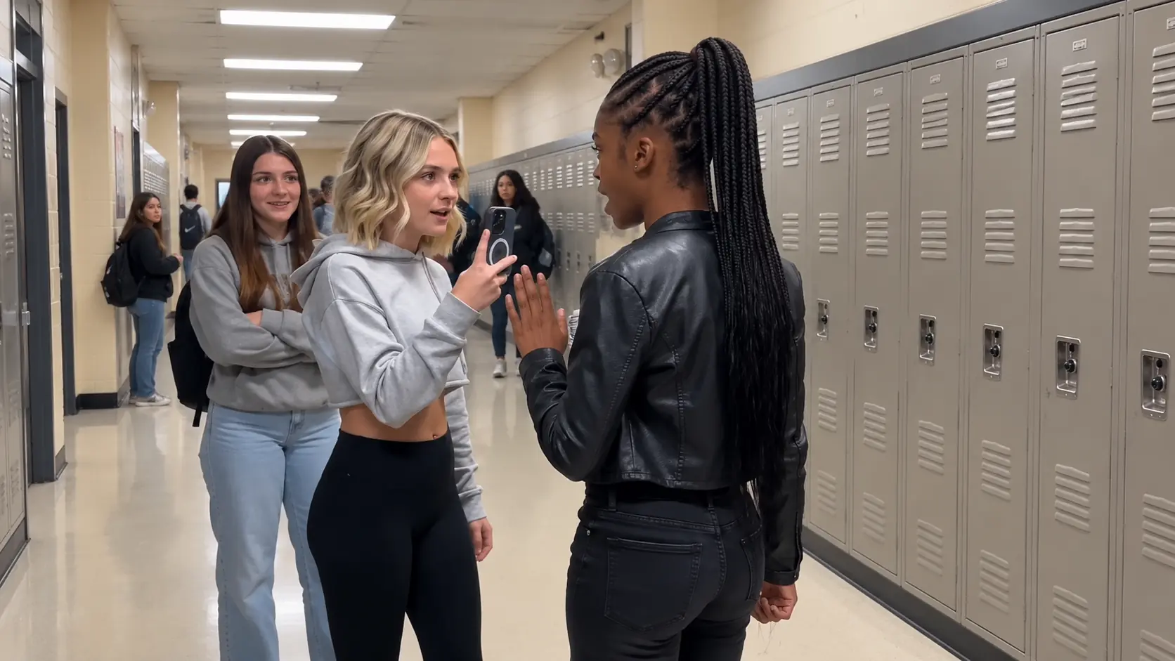She Secretly Filmed the Quiet Girl at Her Locker for a Viral Prank—Then Her Own Camera Recorded What Happened Next