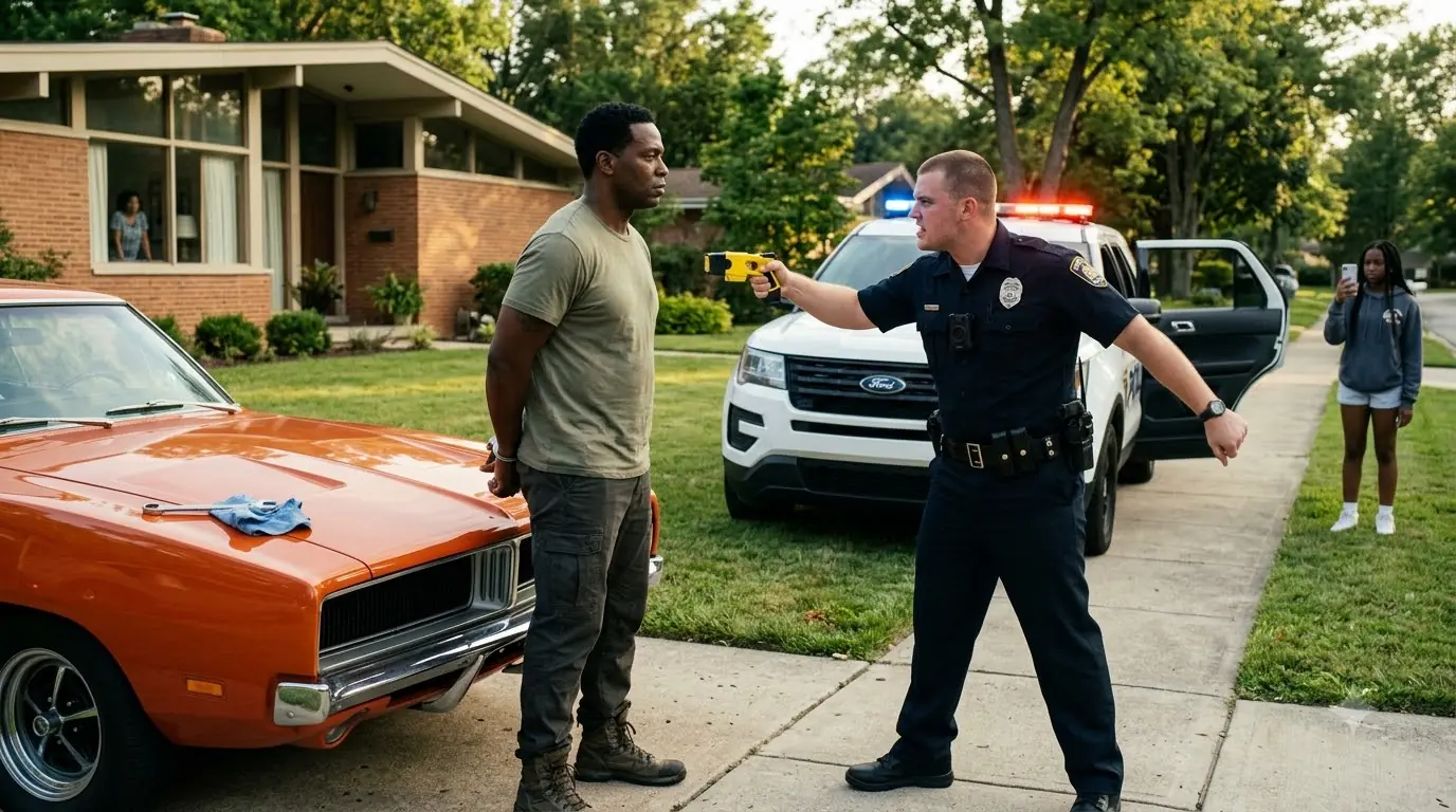 Cop Arrests a Man Fixing His Car — Then Loses Everything on Camera