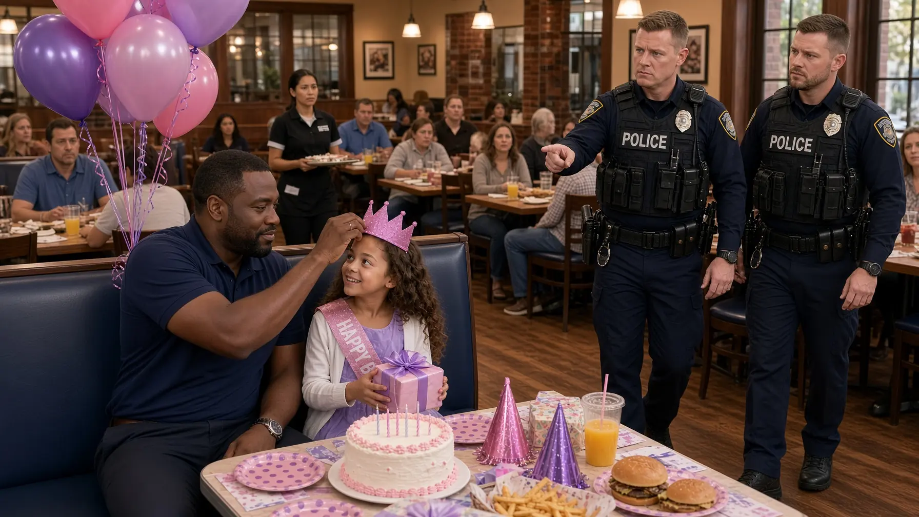 POLICE ACCUSED A BLACK FATHER OF KIDNAPPING AT HIS DAUGHTER’S BIRTHDAY — THEN THE GIRL SAID ONE NAME