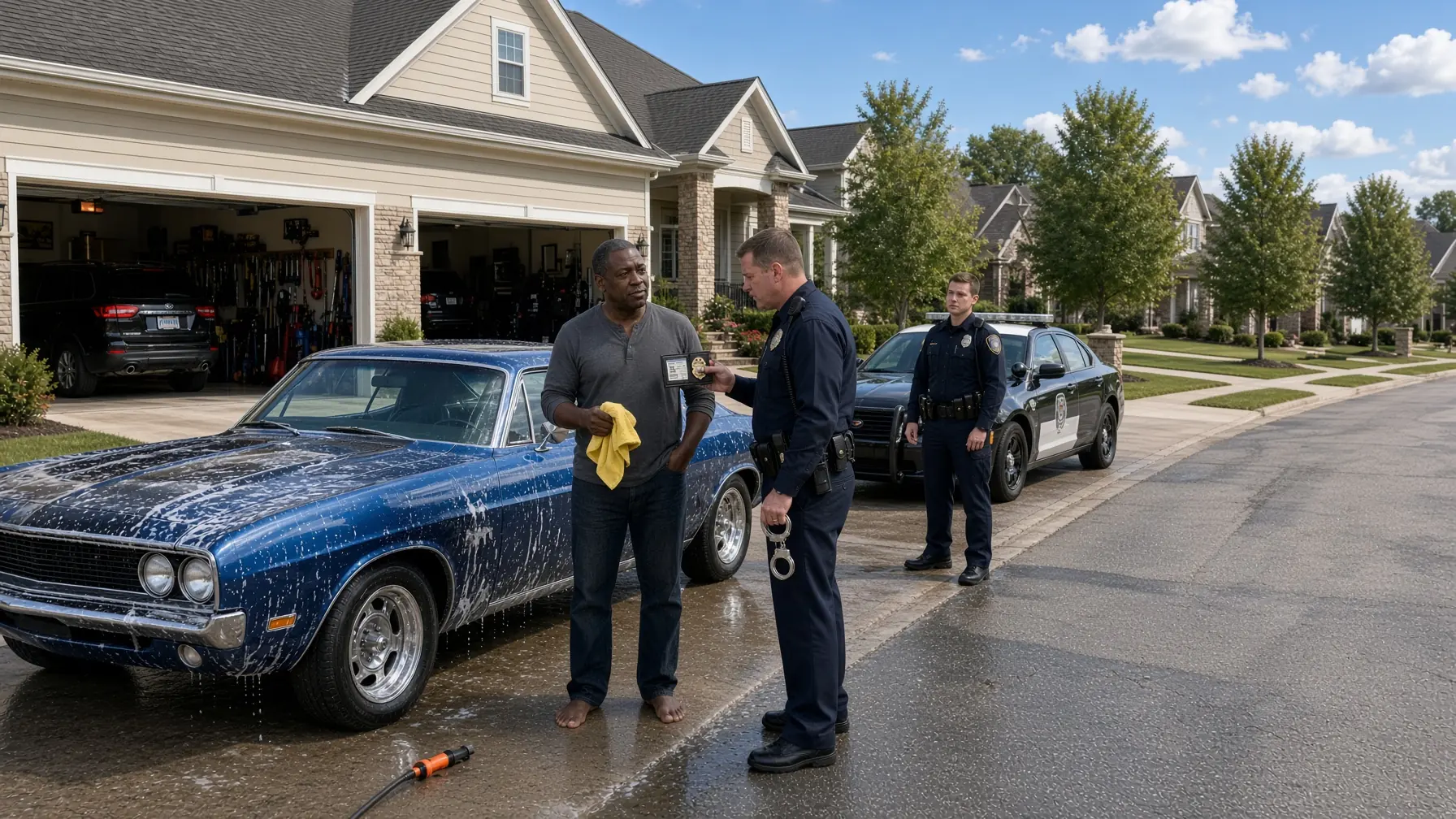 A Cop Tried To Handcuff A Black Man Washing His Own Classic Car — Then He Learned Who Was Taking Over His Department Monday
