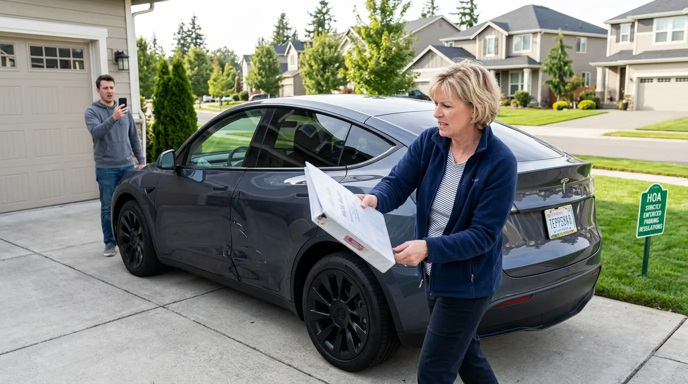 HOA Karen Smashed My Brand New Car — So I Towed Hers Off the Property That Same Hour