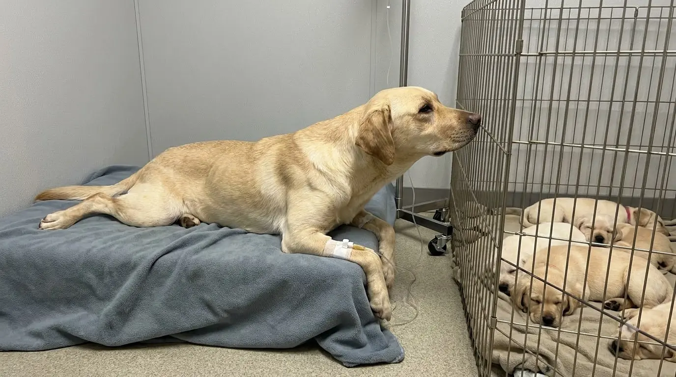 Maggie Can Hear Her Puppies Crying Beside Her, but Her Body Keeps Giving Out Before She Can Reach Them