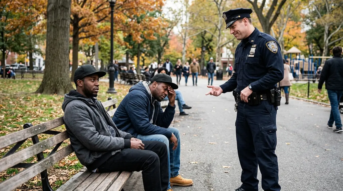 Cop Mocks Two Black Men in the Park — Unaware They’re Investigating Him