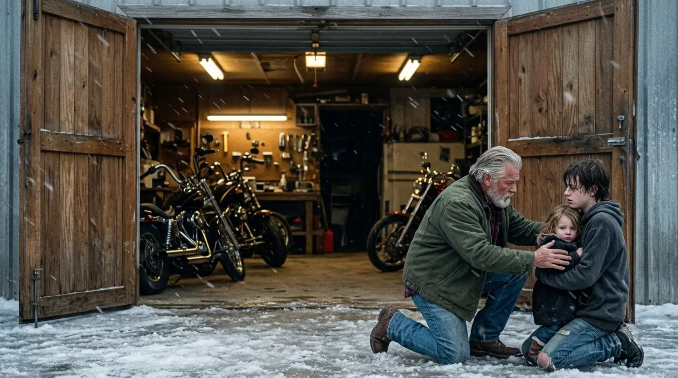 A Homeless Boy Carried a Biker’s Granddaughter Six Miles Through a Storm — By Sunrise, 200 Riders Knew His Name