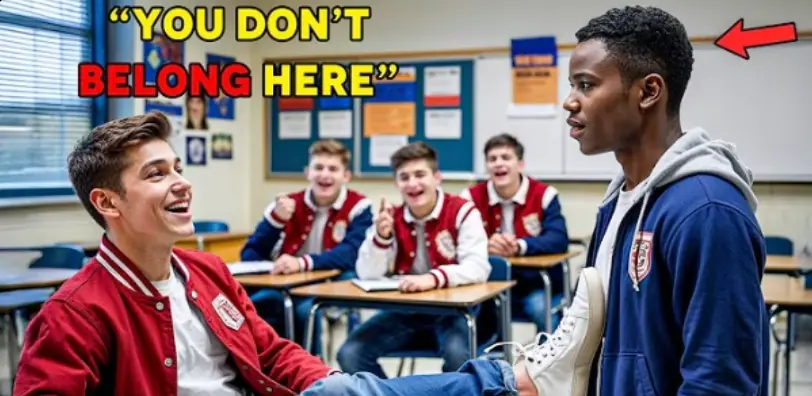 Bullies Refuse to Let the New Black Student Sit at His Desk — Unaware His Father Is a Powerful Crime Boss