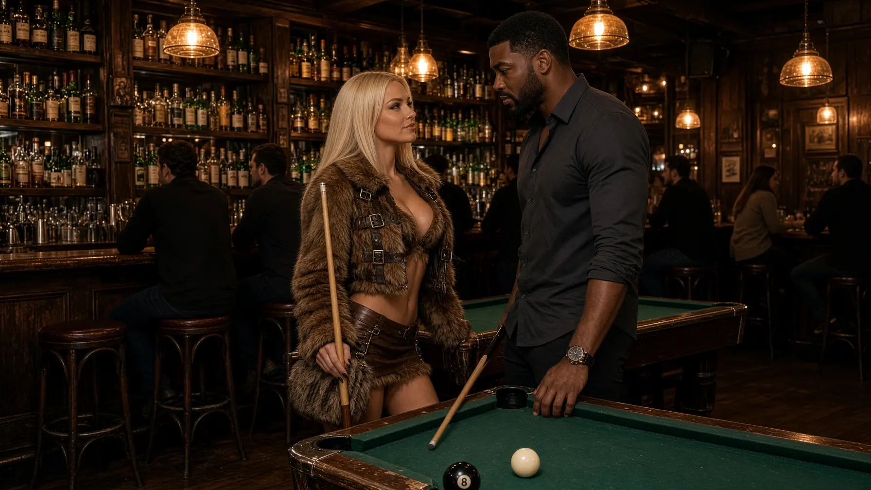His Coworker Bet a Kiss on One Pool Shot—The Single Dad Realized She Wasn’t Joking