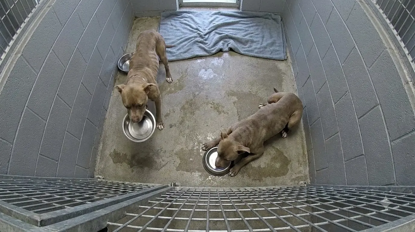 Nala Can Barely Walk, but After Every Meal She Still Carries Her Empty Bowl to the Kennel Door