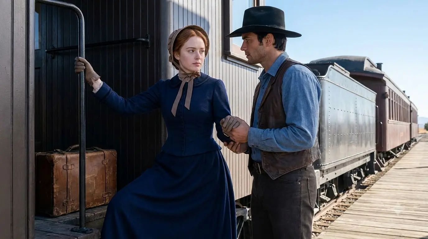 A Cowboy Stopped Her From Boarding The Train Back East — Then Asked, “Give Me a Chance”