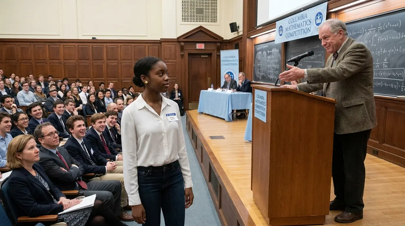 "She Can't Count!" Prof Mocks at Black Teen at Columbia — Until She Proves a Theorem He's Never Seen