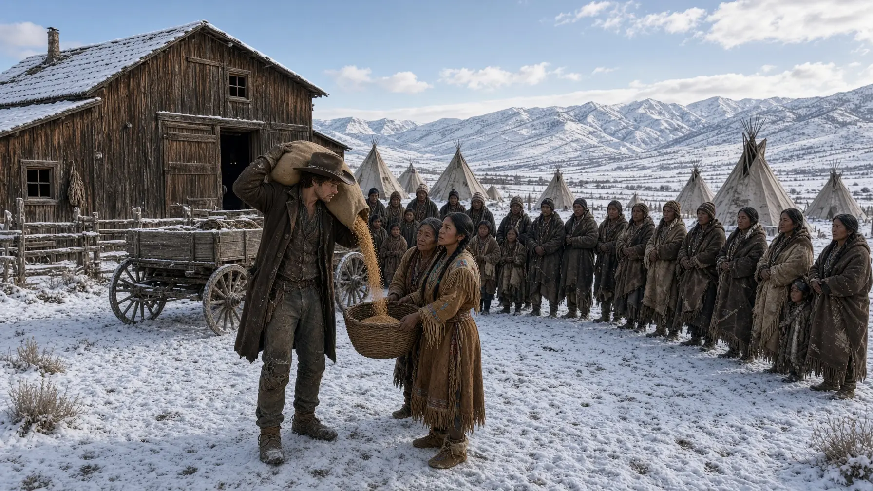 A Rancher Gave the Apache the Grain He Saved to Survive — By Spring They Buried Him in Provisions