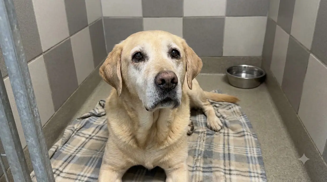 Bailey Can Only Stand for a Few Minutes, but an Older Man’s Voice Still Brings Him to the Kennel Gate