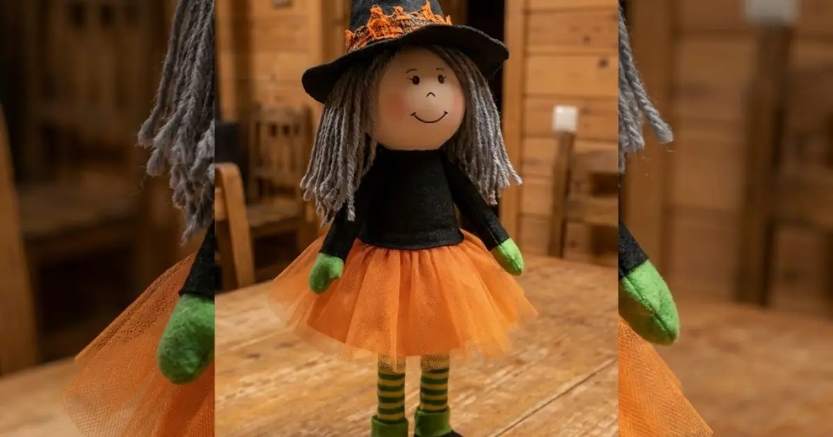 DIY Halloween Witch Doll: How to Make a Charming Handmade Witch From Simple Craft Materials