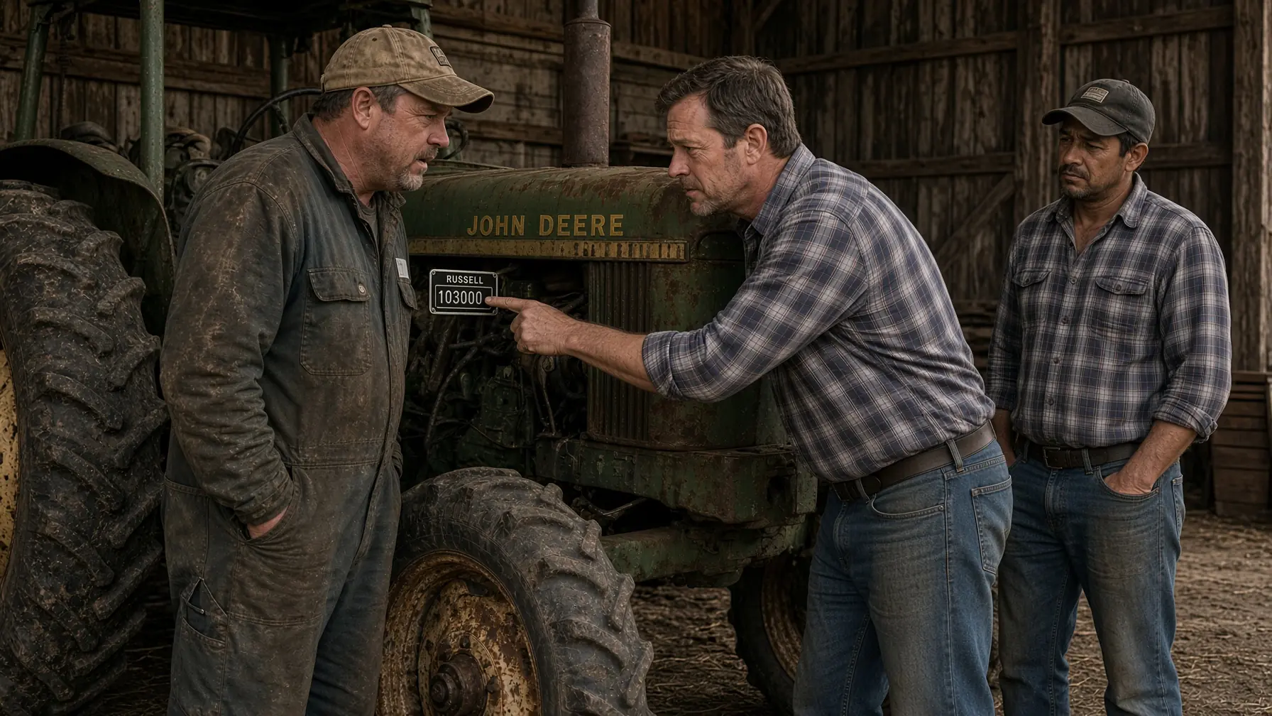 A MECHANIC CALLED THE OLD JOHN DEERE SCRAP — THEN A DUSTY ENVELOPE FELL FROM BENEATH THE SEAT