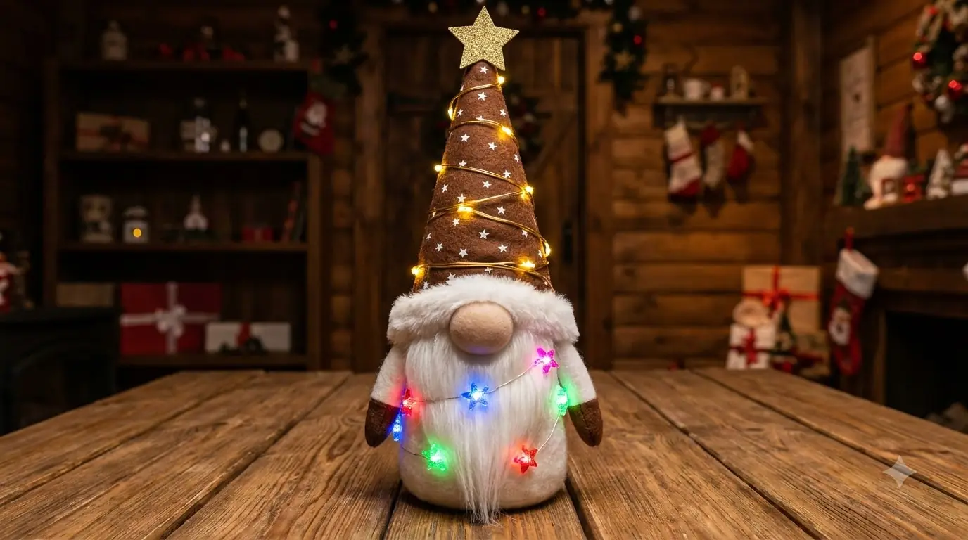 DIY Christmas Gnome Tree: How to Make a Light-Up Holiday Gnome From Simple Craft Materials