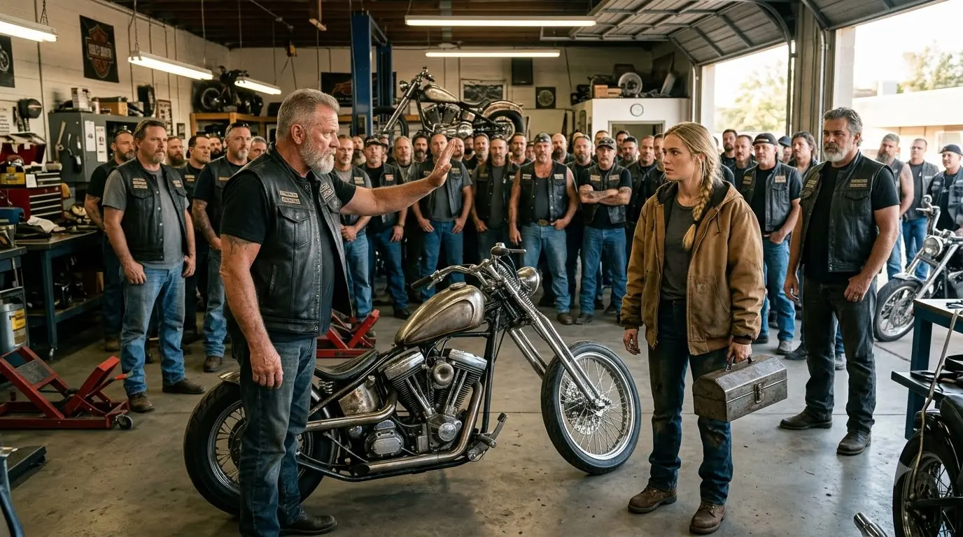 She Fixed a “Cursed” Bike — Then 700 Hells Angels Discovered What Was Hidden Inside