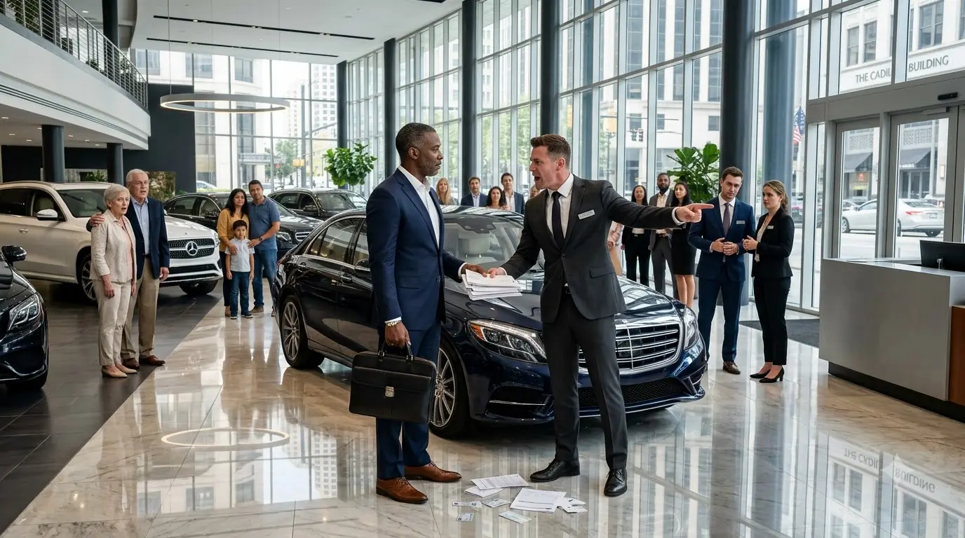Car Salesman Ignored a Man — Then Turned Pale When He Found Out the Man Owned the Dealership