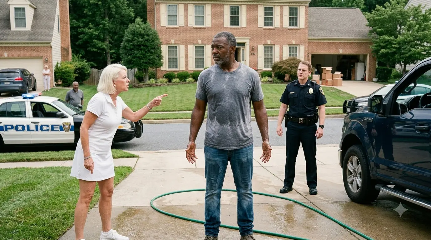 Karen Called 911 on a Man in His Driveway — Then Went Pale When She Realized Who He Was