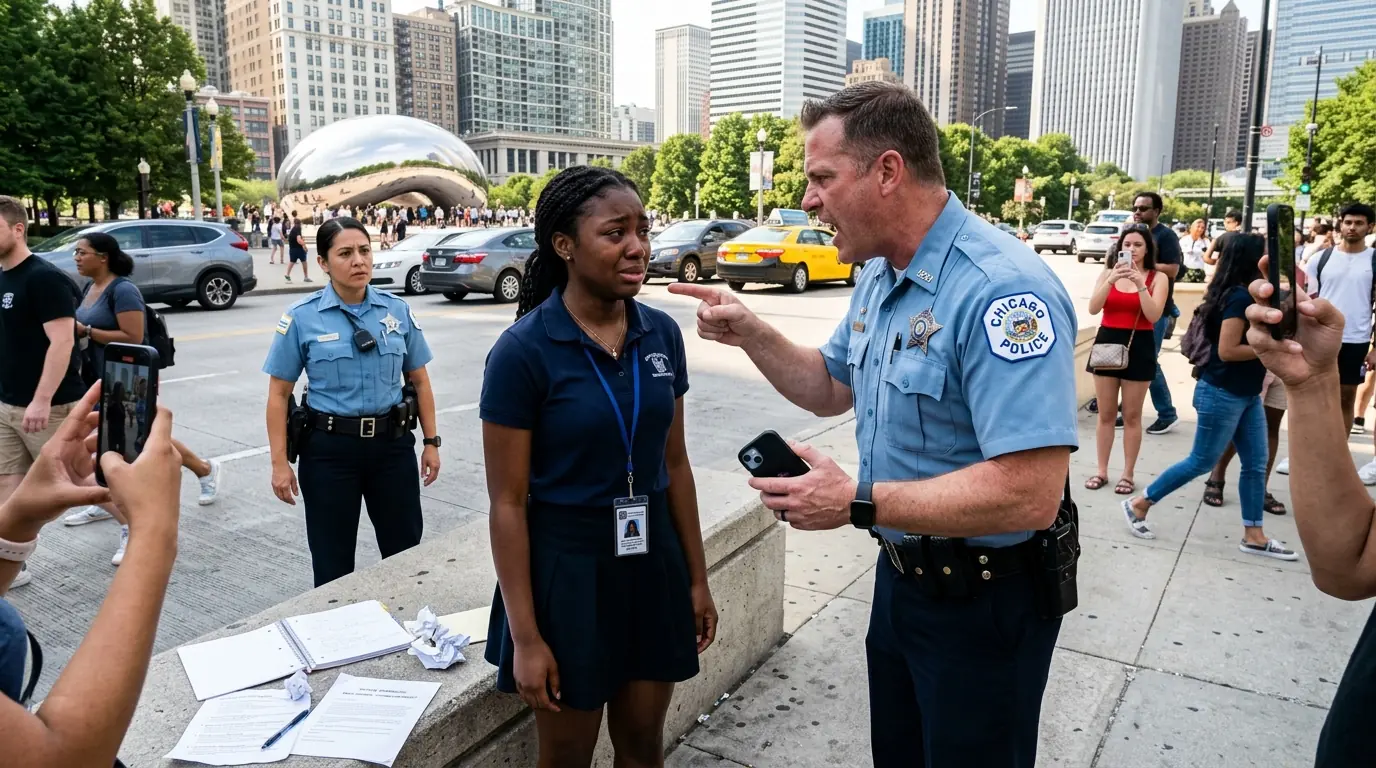 Cop Mocked Girl for Saying Her Mom’s in the FBI — Then She Showed Up in Uniform and Silence Fell