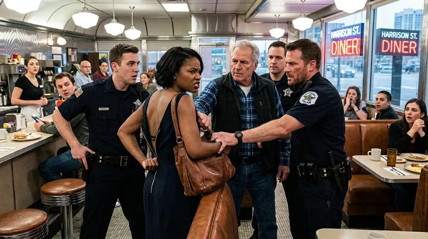 Young Cops Pulled Up a Black Girl’s Dress in a Diner — Unaware Her Ex-FBI Agent Dad Sat Behind Them