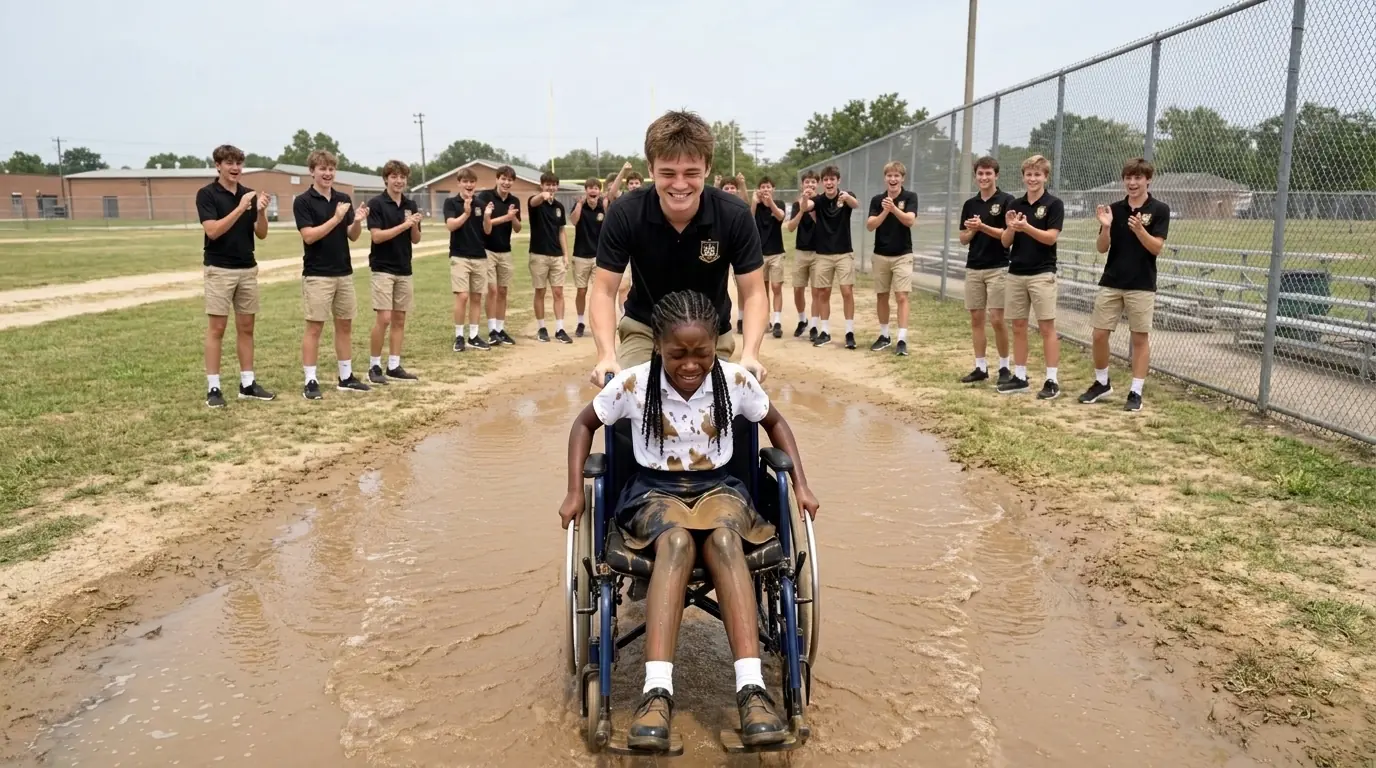 He Pushed a Girl in a Wheelchair Into a Mud Pit for Laughs—Then One Phone Call Wiped the Smile Off His Face