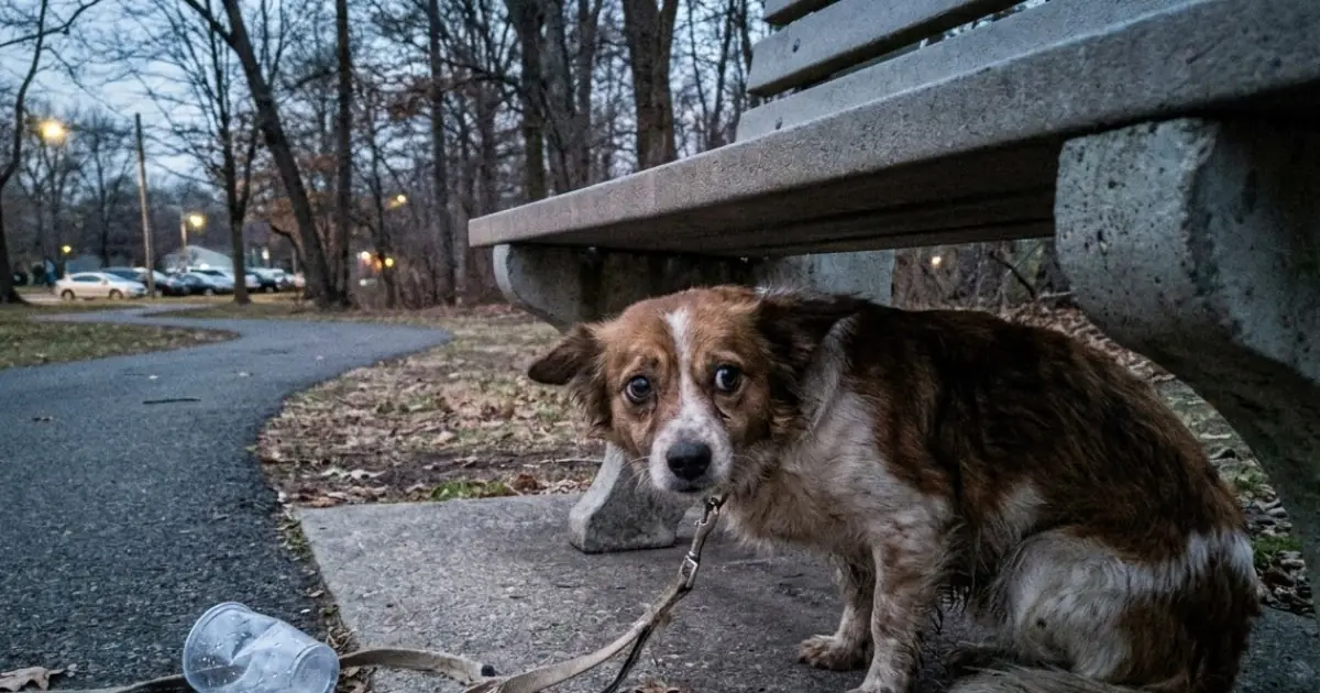 A Dog Was Found Tied to a Park Bench—and No One Knew if His Owner Was Coming Back